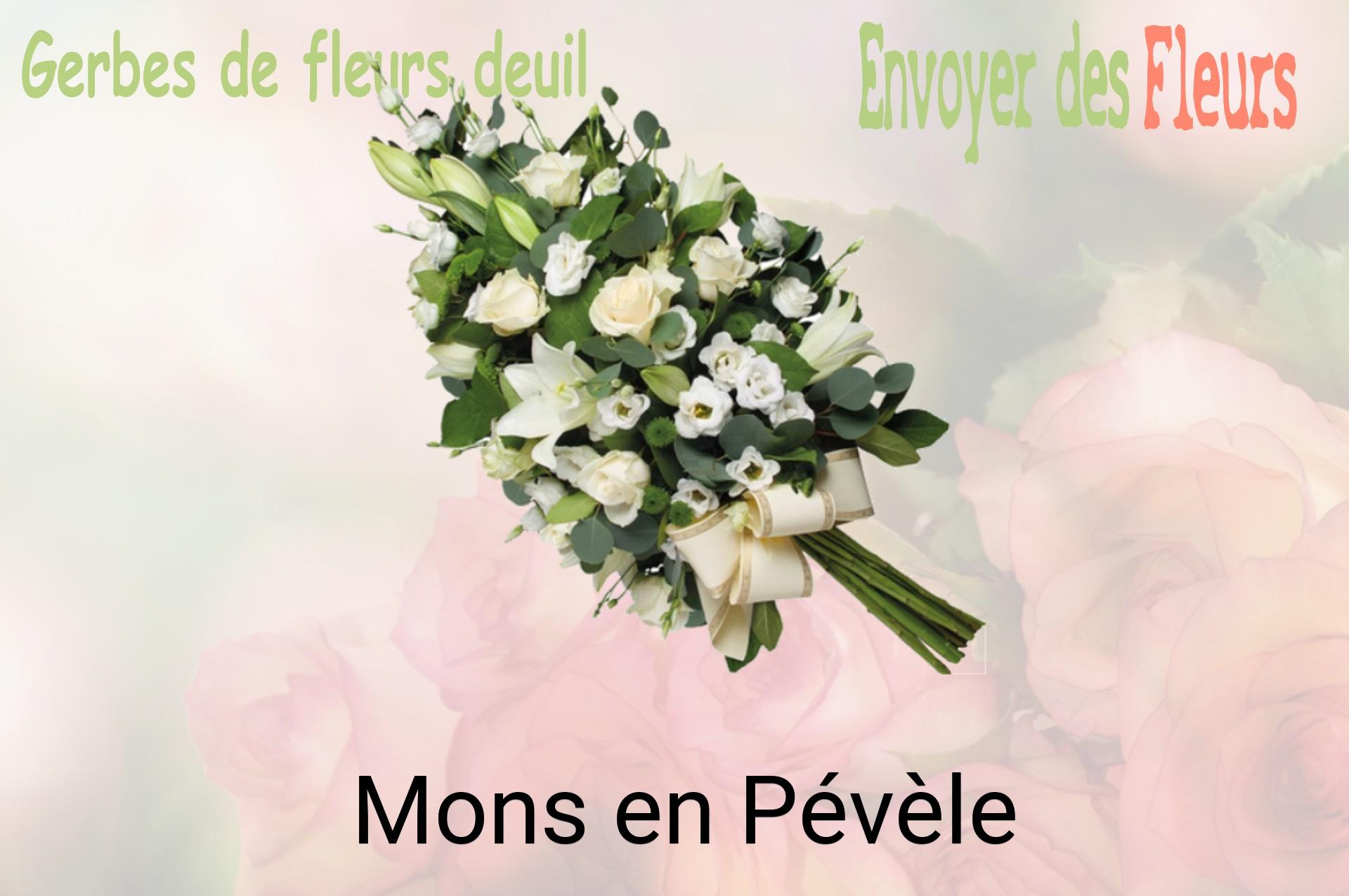 Gerbe de fleurs de deuil livrée à Mons-en-Pévèle
